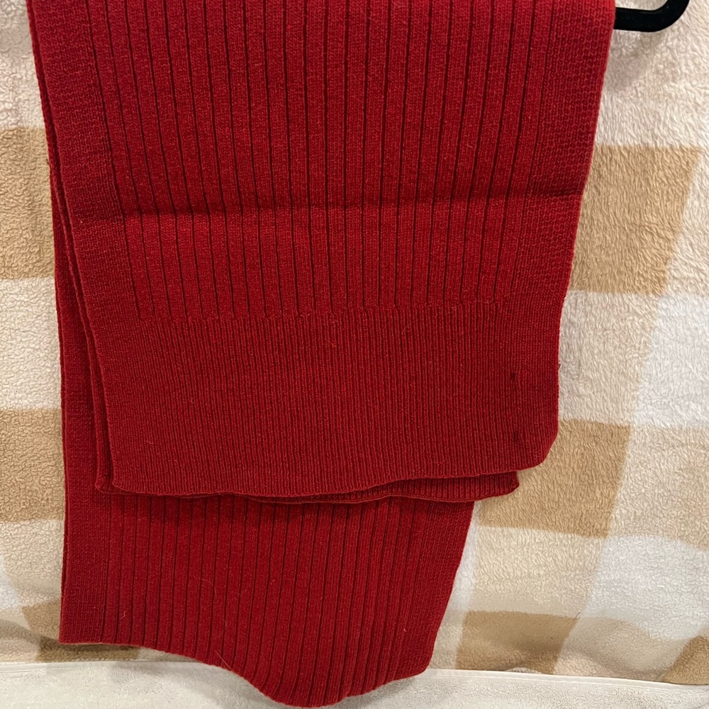 Wool Banana Republic Deep Red Knit Scarf